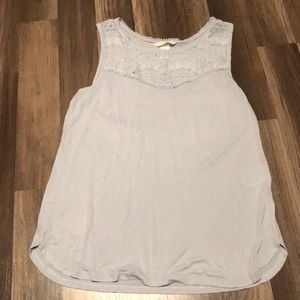 H&M light blue lace tank
